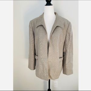 Valentino Wool\Cashmere Tan Blazer Women’s size 10